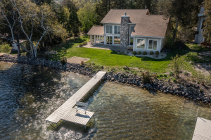 Big Cedar home for sale at 6092 N Lake Dr in West Bend Wisconsin