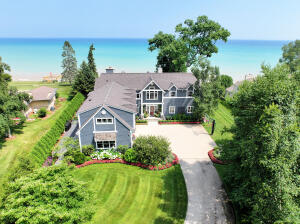 Lake Michigan home for sale at 8100 N Beach Dr in Fox Point Wisconsin