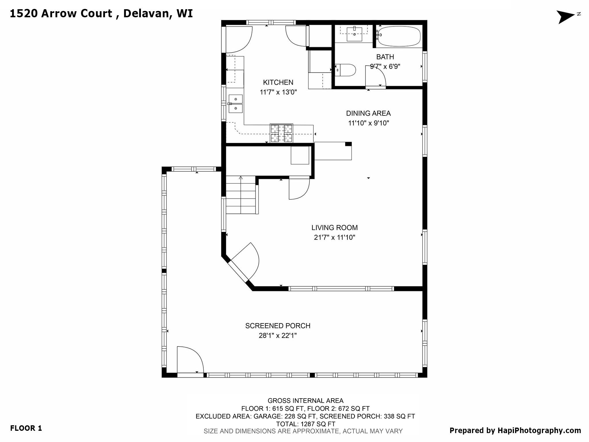 Wisconsin Lake Home for sale (MLS#: 1888698) at 1520  Arrow Ct, in Delavan, Wisconsin. (31 of 32)