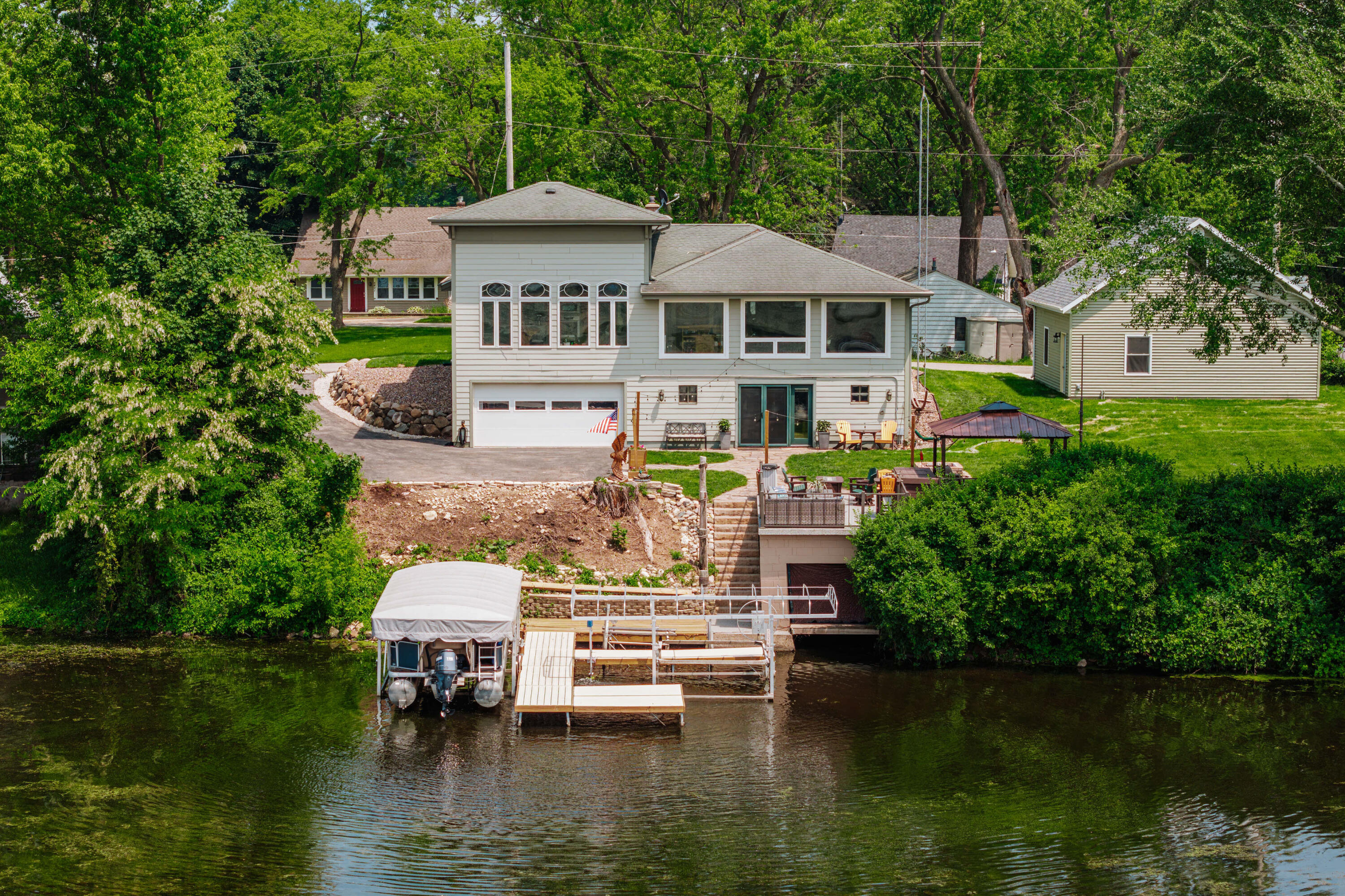 Wisconsin Lake Home for sale (MLS#: 1921300) at 5420 W Peninsula Dr, in Waterford, Wisconsin. (1 of 60)