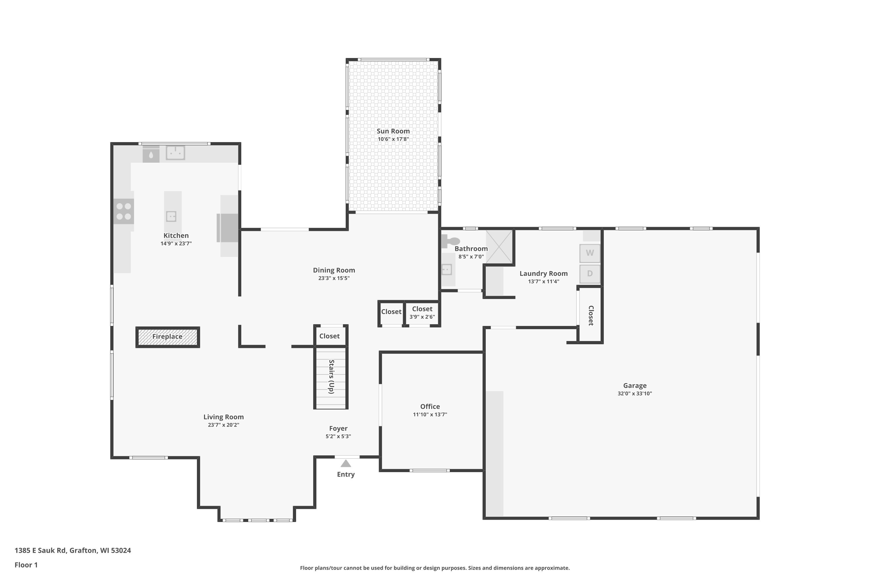Wisconsin Lake Home for sale (MLS#: 1924103) at 1385 E Sauk Rd, in Grafton, Wisconsin. (39 of 40)
